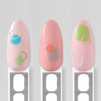 Наклейки для ногтей &laquo;Цветная абстракция&raquo;, объёмные, разноцветные