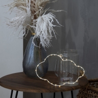 Светодиодная фигура &laquo;Облако&raquo; 29.5 &times; 18 см, металл, батарейки ААх2 (не в комплекте), свечение тёплое белое