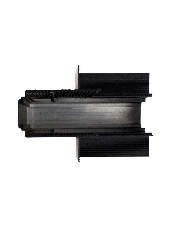 Коннектор угловой для магнитного шинопровода, серия "Broad", скрытый монтаж, алюминий