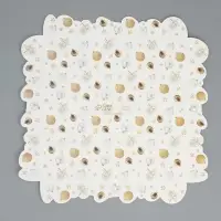 Коробка для кондитерских изделий с пластиковой крышкой &laquo;С Новым годом&raquo;, 21 х 21 х 3 см