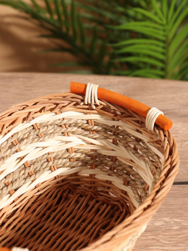 Корзина плетеная 27x19x10 см, ротанг