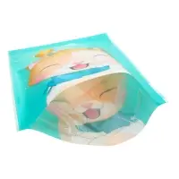 Пакет подарочный, с zip-lock застежкой, "Зимние котята", 15х22см.