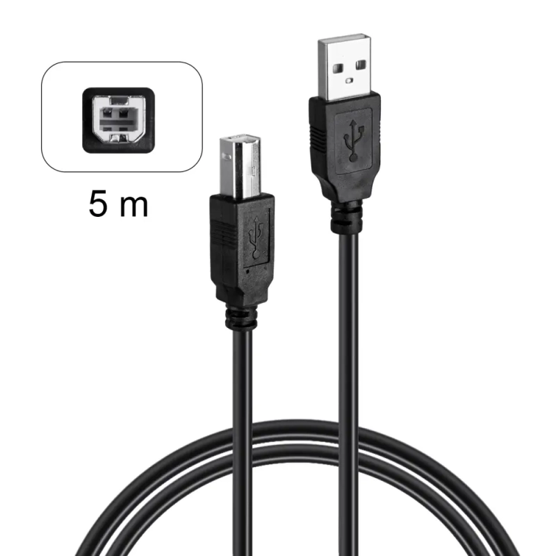 Кабель USB 2.0 для принтера 5M