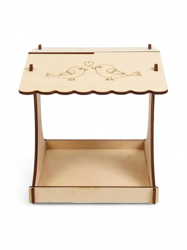 Кормушка для птиц хдф  х  х  см, Разобранная, "Синичник" "Greengo"