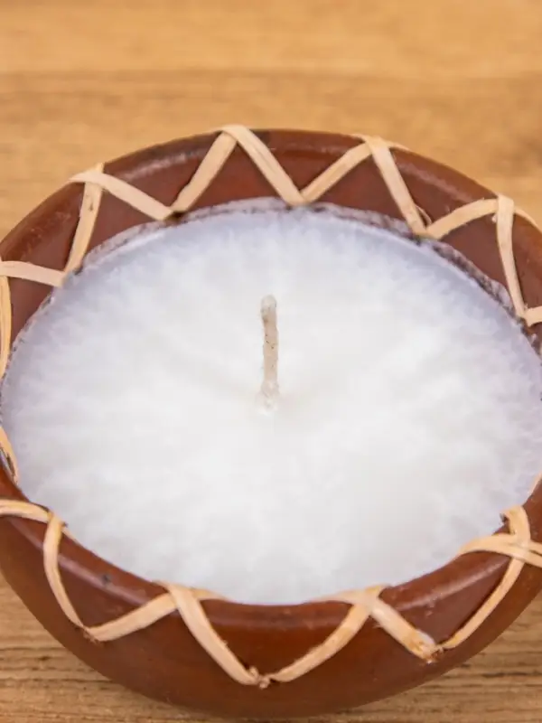 Свеча в керамической чаше, 11х11х5 см