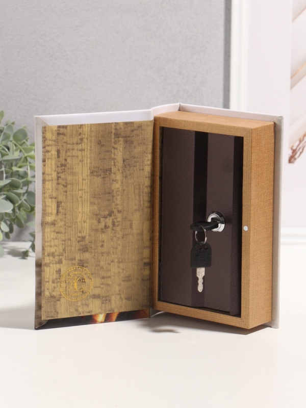 Сейф-книга дерево кожзам "Энциклопедия отечественного вооружения" 3D тиснение 21х13х5 см