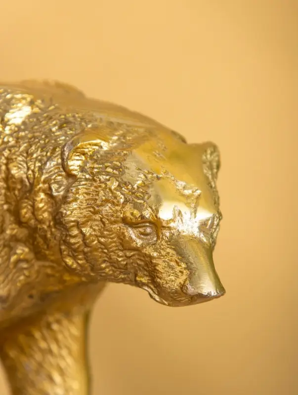 Сувенир с чашей &laquo;Медведь&raquo; 21.5&times;10&times;18.5 см, алюминий