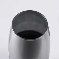 Ваза &laquo;Абстракция&raquo;, полоса, овал, h=26 см, стекло, серо-чёрная