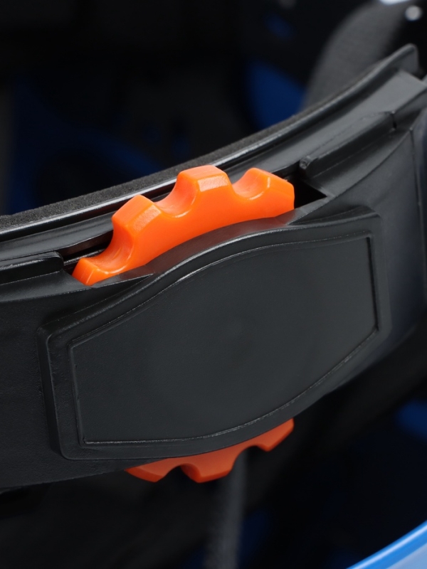 Каска защитная "Альпы" для альпинизма и скалолазания, регулировка размера 52-63 см, синяя