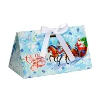 Бонбоньерка, новогодняя подарочная упаковка &laquo;Тройка&raquo;, 10&times;5.5&times;5 см