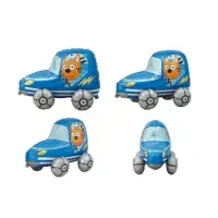 Воздушный шар фольгированный 3D 29" &laquo;Три Кота. Коржик в машине&raquo;