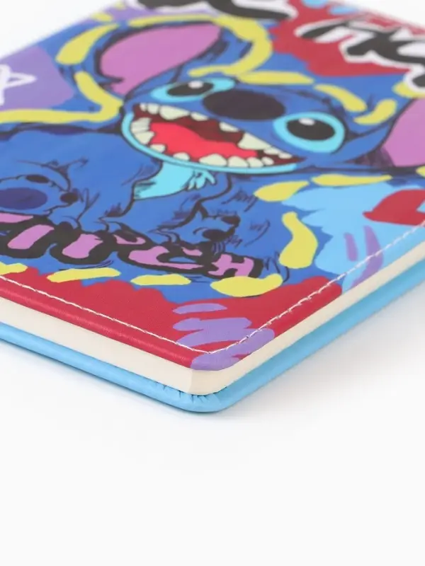 Набор Ежедневник А5, 80 л, ручка и наклейки Стич