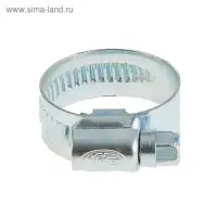 Хомут червячный MGF, диаметр 16-25 мм, ширина ленты 12 мм, оцинкованный