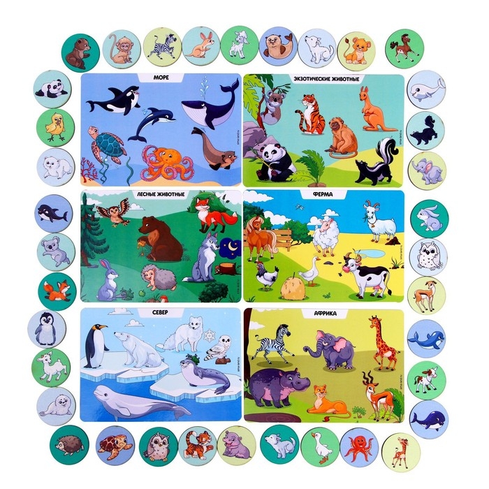 Лото &laquo;Детёныши и мамы&raquo;