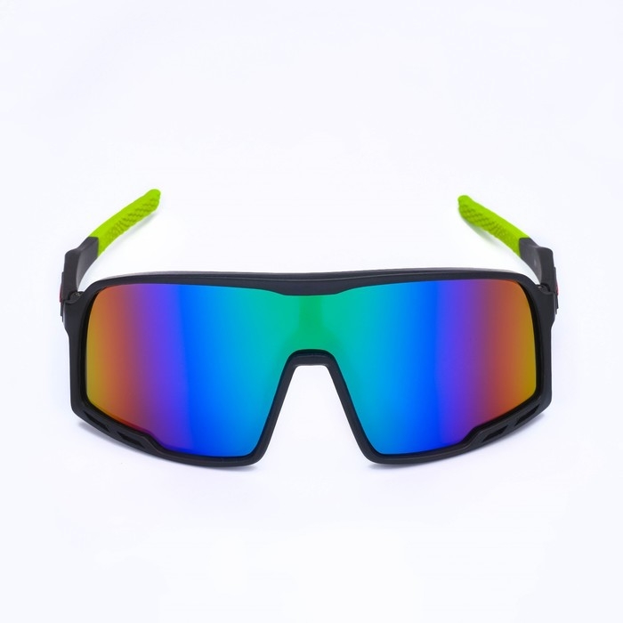 Очки солнечные мужские спортивные "Мастер К", uv 400, ширина 14.1 см, дужка 13.4 см, линза 7.2 х 5.3