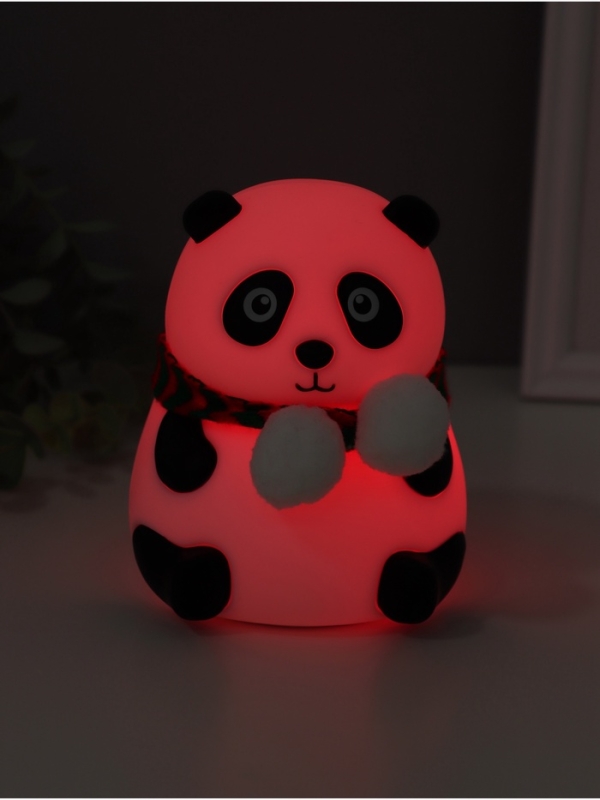 Ночник антистресс "Панда в шарфе" 2Вт LED RGB USB 10,5х10х13,5см