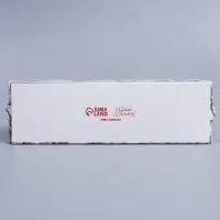 Коробка для макарун &laquo;Снежный венок&raquo; 18&times;5.5&times;5.5 см