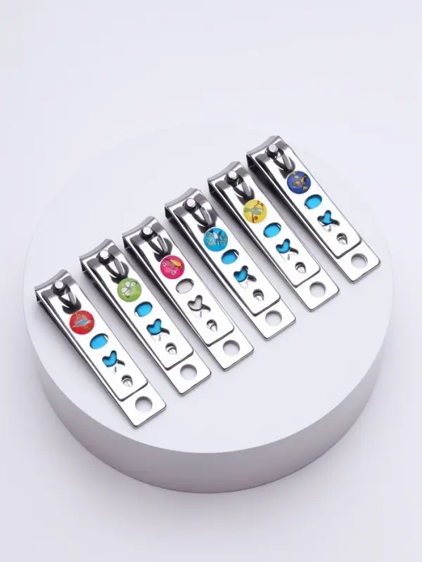 Кусачки книпсер маникюрные, с пилкой, 5.5 см, в коробке, МИКС