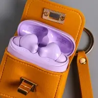 Брелок кожзам с карабином, с ремешком "Сумочка" жёлтый 6,2х2,5х7 см