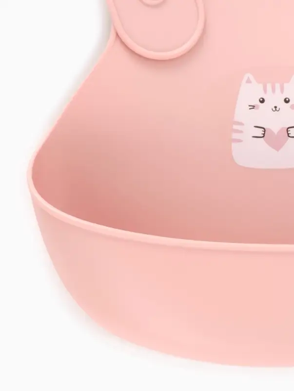 Нагрудник детский, цвет светло-розовый