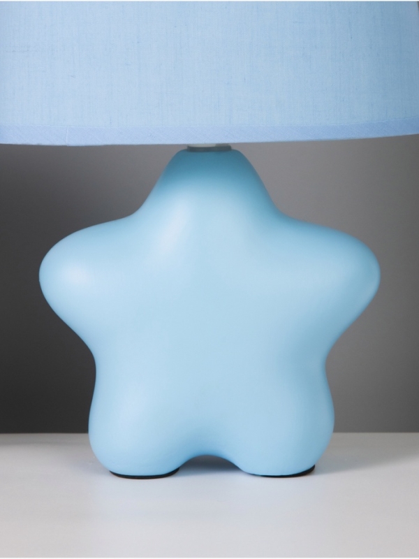Лампа настольная "Звезда" 40Вт Е14 голубой 12х19х29см