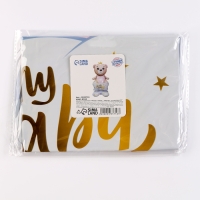 Шар фольгированный 62" &laquo;Мишка в короне &mdash; девочка&raquo; на подставке, под воздух