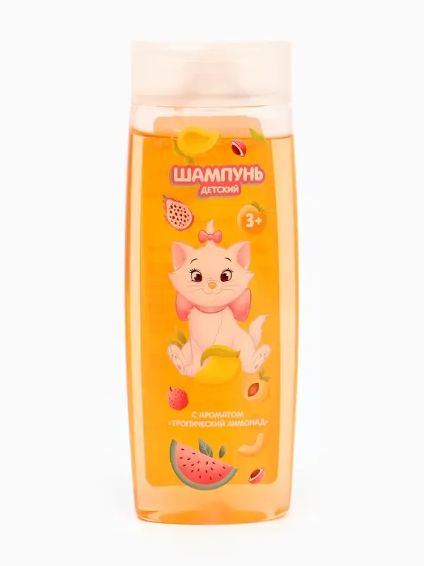 Шампунь для волос детский, 250 мл, аромат тропический лимонад, Кошечка