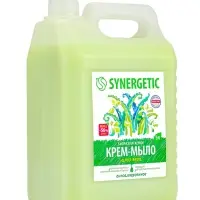 Крем-мыло жидкое биоразлагаемое для мытья рук и тела SYNERGETIC "Алоэ вера", 5 л