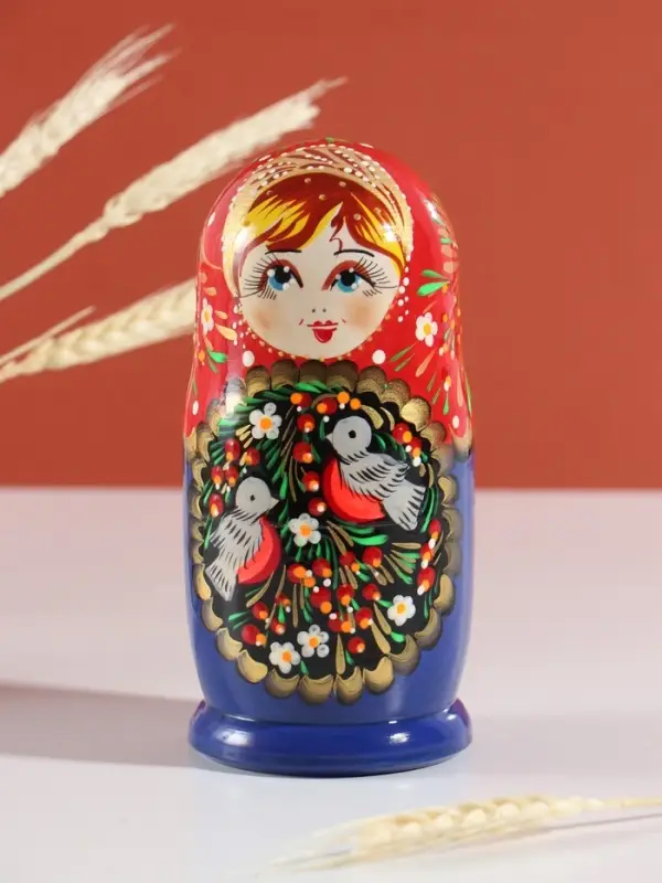 Матрёшка дерево &laquo;Птички&raquo;, 5-кукольная, 15 см