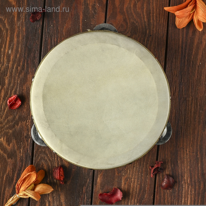 Сувенирный музыкальный инструмент "Бубен" 19х19х6 см