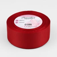 Лента репсовая, 40 мм, 23 &plusmn; 1 м, цвет тёмно-красный №33
