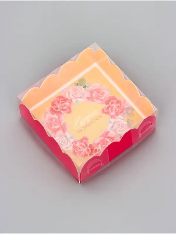 Коробка для печенья, &laquo;Сладких моментов&raquo;, 7&times;7&times;3 см