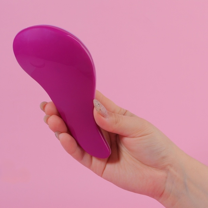 Расчёска массажная, 5,5 &times; 15 см, PVC коробка, цвет МИКС