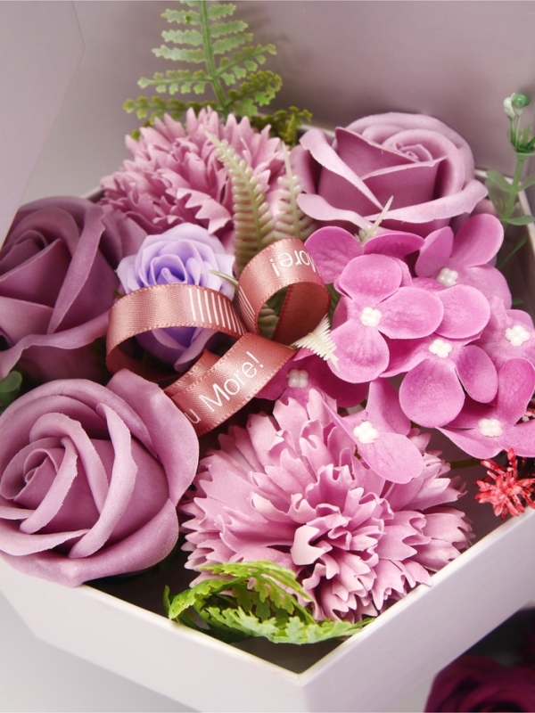 Трехуровневания мыльная композиция фиолетовая