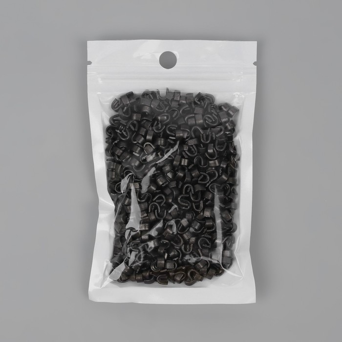 Верхний ограничитель для молнии, металлический, №8, 1000 &plusmn; 20 шт, цвет чёрный никель