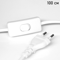 Лампа настольная "Кон" 1х40Вт Е14 белый 13х13х25см