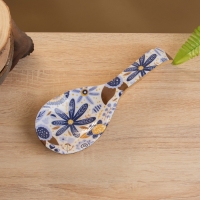 Подставка под ложку "Васильки" дерево манго 25,5х9х3,8 см