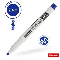 Маркер для доски 1-2 мм, Luxor 120, пулевидный, синий