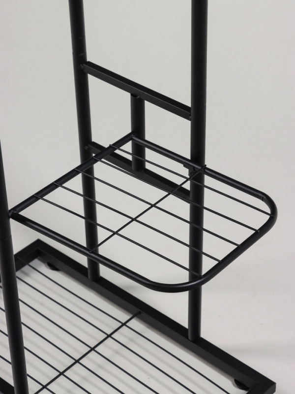 Подставка для цветов Greengo, 3 полки, 43 &times; 22 &times; 57 см, напольная, металл, чёрная