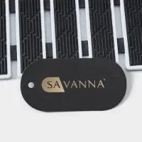 Коврик противоскользящий в ванну на присосках SAVANNA, 40&times;68 см, цвет чёрный