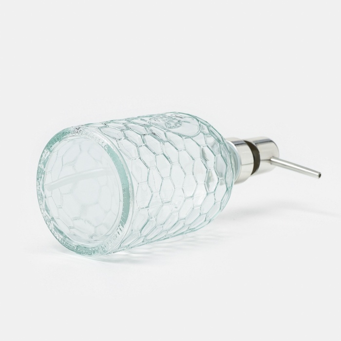 Дозатор для мыла SAVANNA &laquo;Оса&raquo;, 500 мл, стеклянный, прозрачный