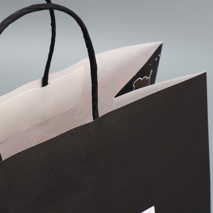 Пакет подарочный новогодний крафтовый &laquo;Подарочек тебе&raquo;, 28 х 32 х 15 см