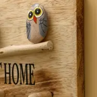 Вешалка "HOME SWEET HOME" дерево Албезия 30х6х15 см