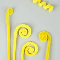 Синельная проволока, набор 100 шт, размер 1 шт 30х0,8 см, цвет желтый