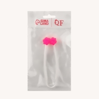 Массажёр для лица, 12 &times; 3,5 см, 2 ролика, цвет розовый