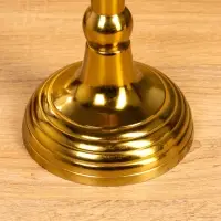 Подсвечник "Силуэт" 13х13х36 см, алюминий, цв. золото