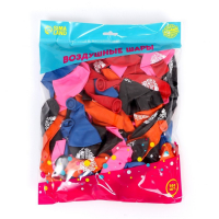 Воздушный шар латексный 12" &laquo;С днём рождения&raquo;, корона, 100 шт., МИКС