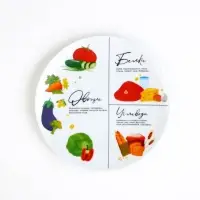 Тарелка плоская керамическая &laquo;Для похудения&raquo;, d=20 см