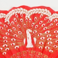 Веер h= 23 см "Узор", цвет и рисунок МИКС