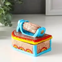 Шкатулка "Утюжок цветной" 7,5х11х7 см